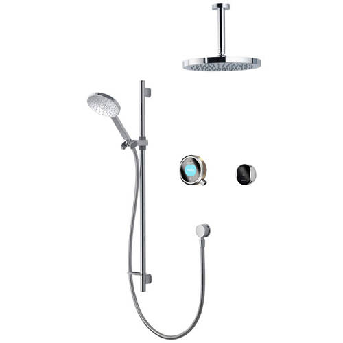 Larger image of Aqualisa Q Smart Shower Pack 11N With Remote & Nickel Accent (HP).