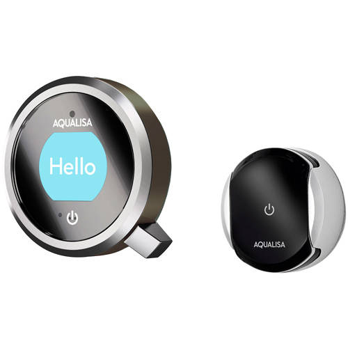 Example image of Aqualisa Q Smart Shower Pack 11P With Remote & Pewter Accent (HP).
