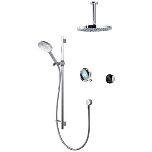 Larger image of Aqualisa Q Smart Shower Pack 11W With Remote & White Accent (HP).