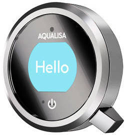 Example image of Aqualisa Q Q Smart 16C, Round Shower Head, Arm & Chrome Accent (Gravity).