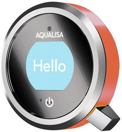 Example image of Aqualisa Q Q Smart 16OR, Round Shower Head, Arm & Orange Acc (Gravity).