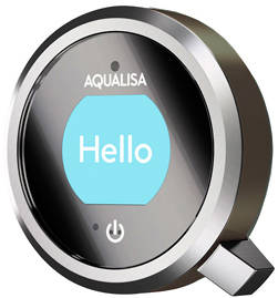 Example image of Aqualisa Q Q Smart 26P, Ceiling Fed Rail Kit, Bath Fill & Pewter Accent (GP).