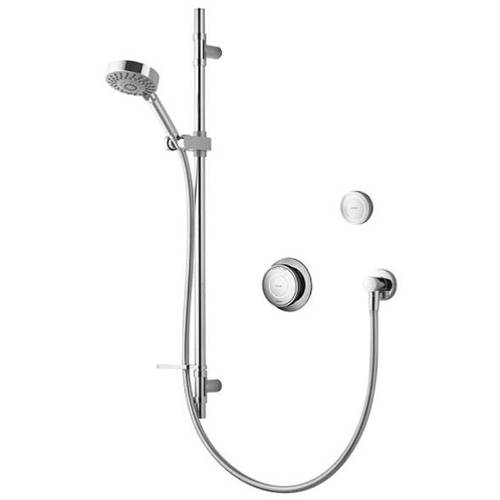 Larger image of Aqualisa Rise Digital Shower With Remote & Slide Rail Kit (HP).