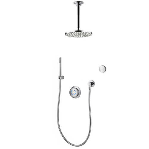 Larger image of Aqualisa Rise Digital Shower With Remote, Hand Shower & Fixed Head (GP).