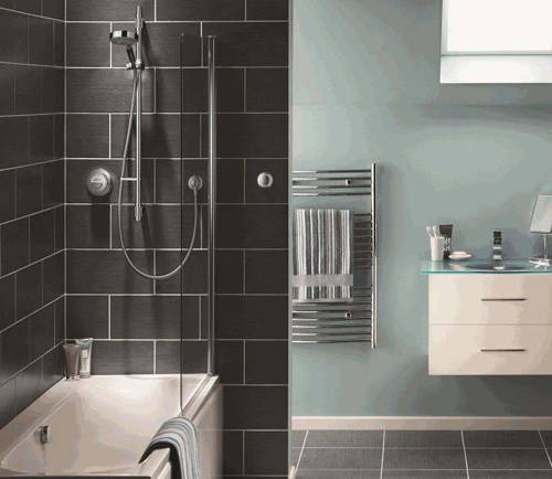 Example image of Aqualisa Rise Digital Shower With Remote, Slide Rail & Bath Filler (HP).