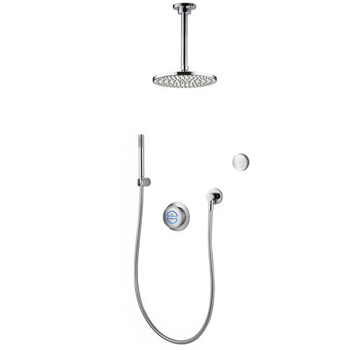 Larger image of Aqualisa Rise Digital Shower With Remote, Hand Shower & Fixed Head (HP).