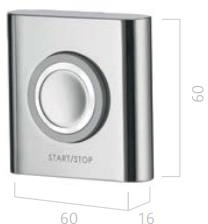 Technical image of Aqualisa HiQu Exposed Smart Shower Valve With Remote Control (HP, Combi).