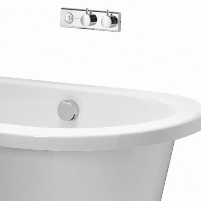 Example image of Aqualisa HiQu Digital Smart Bath Filler Valve With LED Light (HP, Combi).