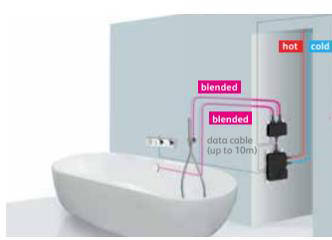 Example image of Aqualisa HiQu Digital Bath Filler / Hand Shower Valve & Remote (Gravity).