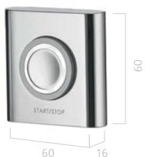 Technical image of Aqualisa HiQu Digital Dual Shower / Bath Valve With Remote Control (HP, Combi).