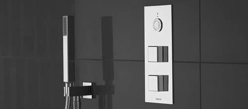 Example image of Aqualisa Infinia Digital Shower & Remote (Chrome Piazza Handles, GP).