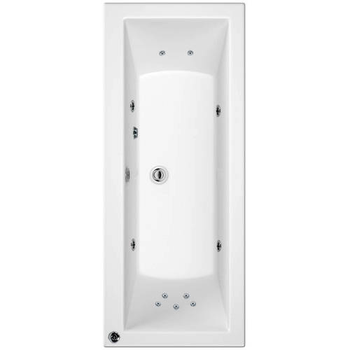 Larger image of Artesan Baths Canaletto Double Ended Bath With 11 Jets (1700x750mm).