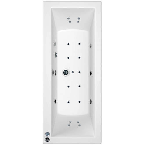 Larger image of Artesan Baths Canaletto Double Ended Bath With 24 Jets (1700x800mm).