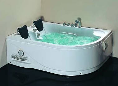 Larger image of Crown Corner Whirlpool Bath. 1800x1200mm (Right Handed).