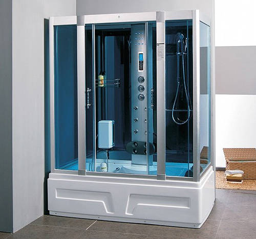 Larger image of Crown Steam Shower Bath. 1600x850mm.