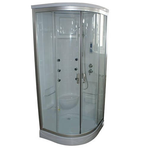 Larger image of Crown Quadrant Shower Cubical With Sream. 900x900mm.