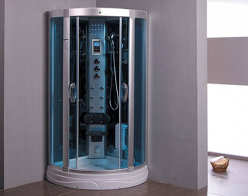 Example image of Crown Quadrant Steam Shower Cubical. 950x950mm.