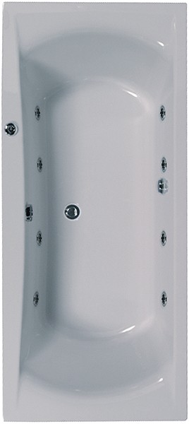 Larger image of Aquaestil Arena Aquamaxx Whirlpool Bath. 8 Jets. 1800x800mm.