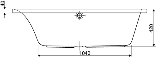 Technical image of Aquaestil Comet Corner Shower Bath With Screen.  Left Hand. 1500x1000mm.