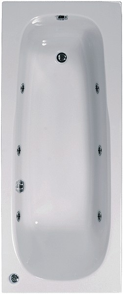 Larger image of Aquaestil Mercury Whirlpool Bath. 6 Jets. 1700x750mm.