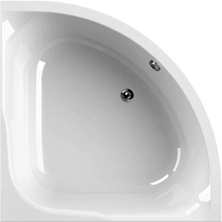 Larger image of Aquaestil Satelite Small Corner Acrylic Bath.  1200x1200mm.