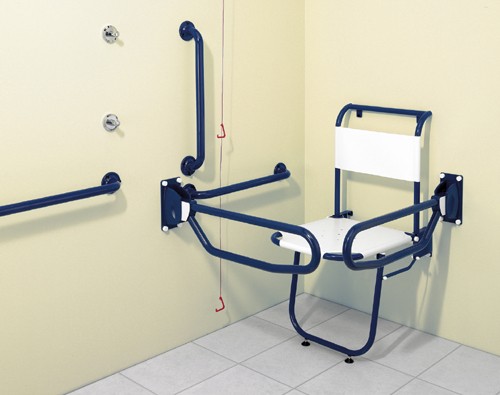 Larger image of Arley Doc M Changing Room Pack With Blue Grab Rails.