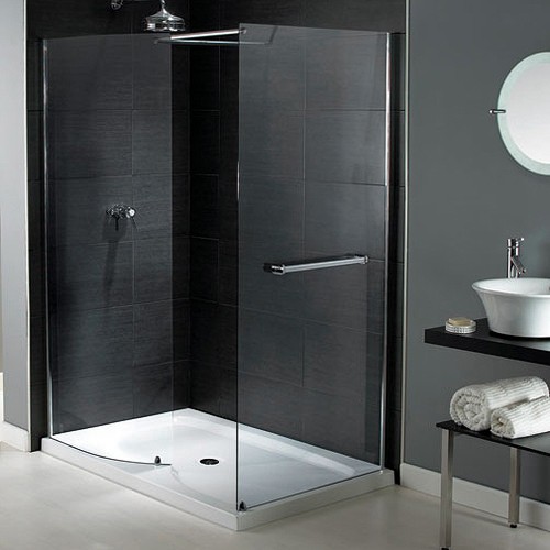 Larger image of Waterlux Walk In Shower Enclosure With Tray 1400x900mm (Reversible).