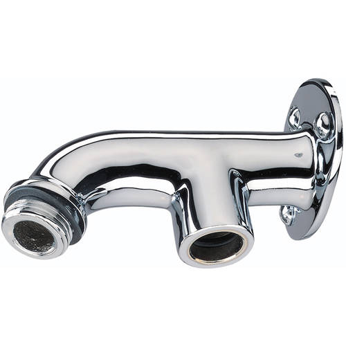Bristan Commercial Exposed Shower Arm For Rigid Riser (87Mm, Chrome).