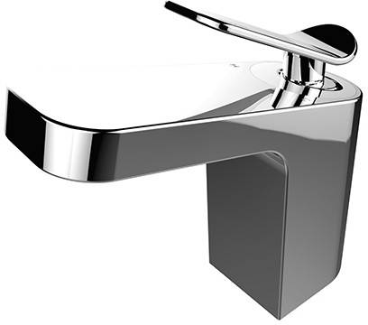 Larger image of Bristan Alp Basin Mixer Tap With Clicker Waste (Chrome).