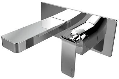 Larger image of Bristan Alp Wall Mounted Bath Filler Tap (Chrome).