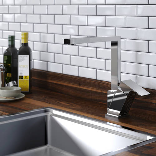 Example image of Bristan Kitchen Easy Fit Amaretto Mixer Kitchen Tap (TAP ONLY, Chrome).