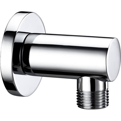 Bristan Accessories Round Wall Outlet (Chrome).