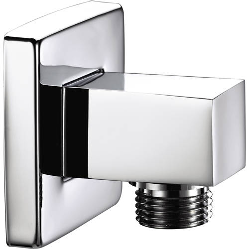 Bristan Accessories Square Wall Outlet (Chrome).