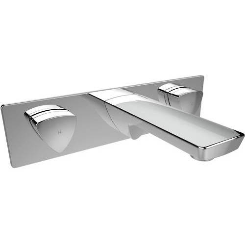 Larger image of Bristan Bright Wall Mounted Bath Filler Tap (Chrome).