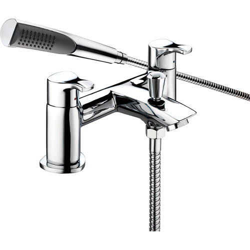 Bristan Capri Bath Shower Mixer Tap With Kit (Chrome).
