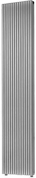 Larger image of Bristan Heating Carre 1 Bathroom Radiator (Aluminium). 415x2000mm.