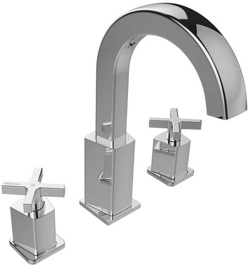 Larger image of Bristan Casino 3 Hole Bath Filler Tap (Chrome).