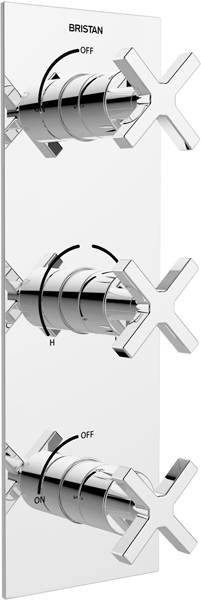 Larger image of Bristan Casino Thermostatic Dual Shower Valve With 2 x Stopcocks.