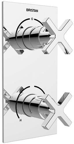 Larger image of Bristan Casino Dual Thermostatic Shower Valve With 2 x Outlet Diverters.