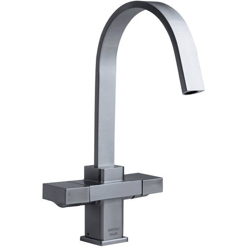 Larger image of Bristan Kitchen Chocolate Easy Fit Mixer Kitchen Tap (Brushed Nickel).