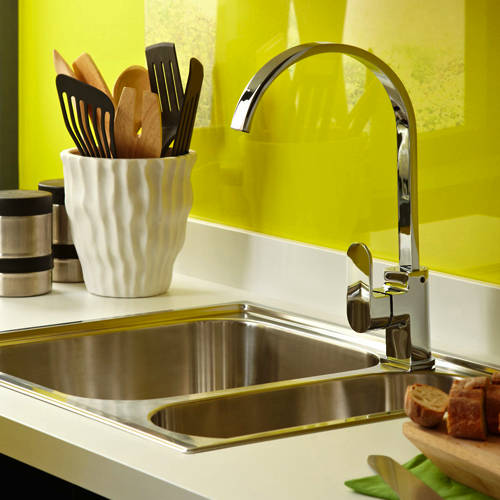 Example image of Bristan Kitchen Easy Fit Cherry Mixer Kitchen Tap (TAP ONLY, Chrome).
