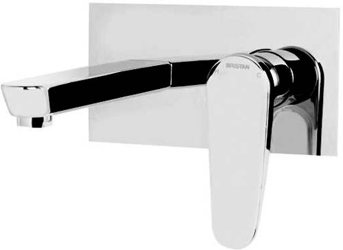 Example image of Bristan Claret Mono Basin & Wall Mounted Bath Filler Tap Pack (Chrome).