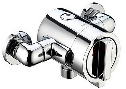 Larger image of Bristan Chill Exposed Thermostatic Dual Shower Valve (Chrome).