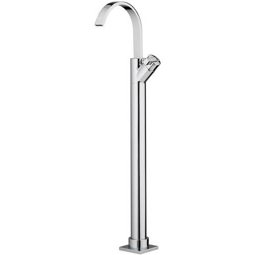 Larger image of Bristan Chill Floor Mounted Bath Filler Tap (Chrome).