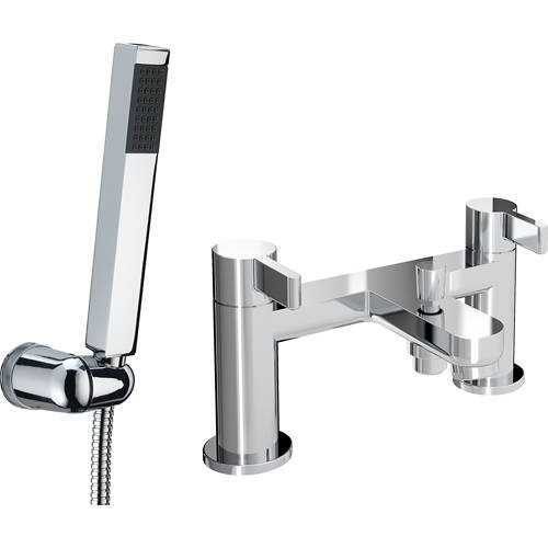 Larger image of Bristan Clio Bath Shower Mixer Tap With Kit (Chrome).