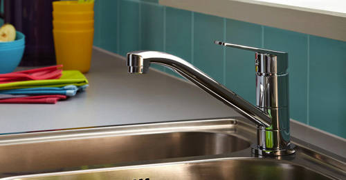 Example image of Bristan Kitchen Easy Fit Cinnamon Mixer Kitchen Tap (TAP ONLY, Chrome).