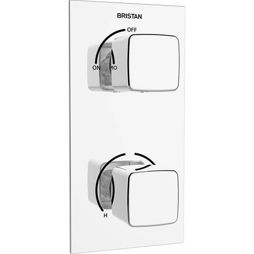 Bristan Cobalt Concealed Shower Valve (1 Outlet, Chrome).