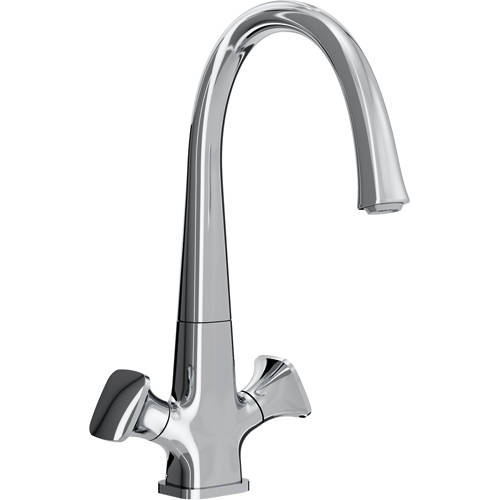 Larger image of Bristan Kitchen Easy Fit Caramel Mixer Kitchen Tap (TAP ONLY, Chrome).
