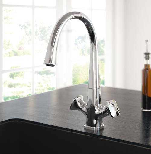 Example image of Bristan Kitchen Easy Fit Caramel Mixer Kitchen Tap (TAP ONLY, Chrome).