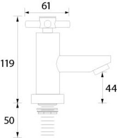 Technical image of Bristan Decade Basin Taps & Bath Filler Pack (Chrome).